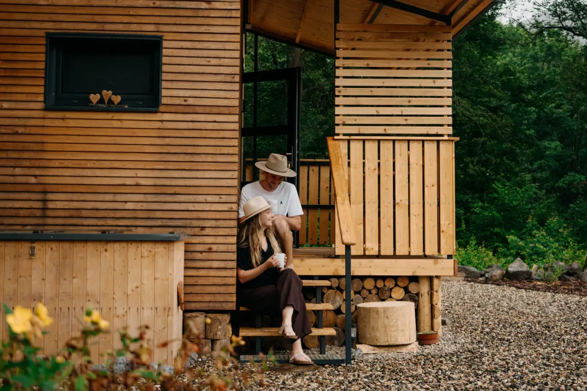 Terrace by the cabin